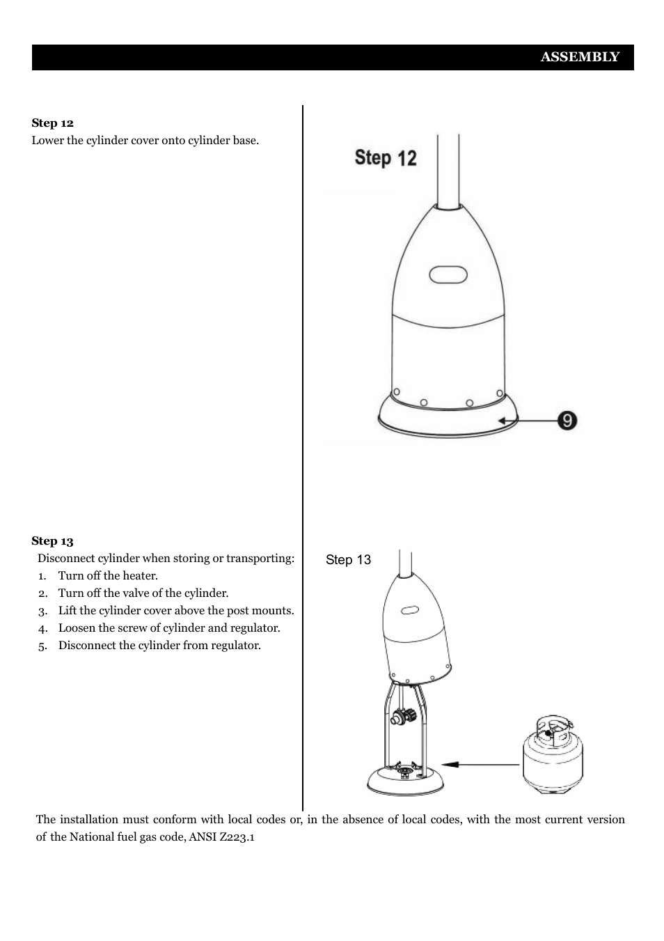 Bullet manual en 4700011.ai.pdf | Fire Sense Deluxe Patio Heater PH03-SS User Manual | Page 13 / 20