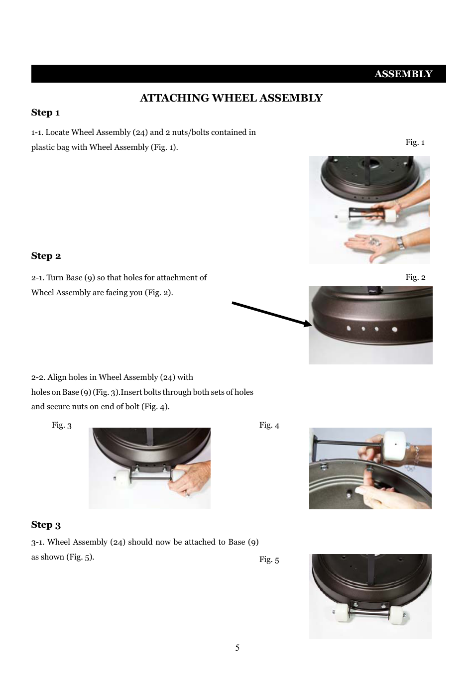 Fire Sense Deluxe Patio Heater PH03-SS User Manual | Page 5 / 20