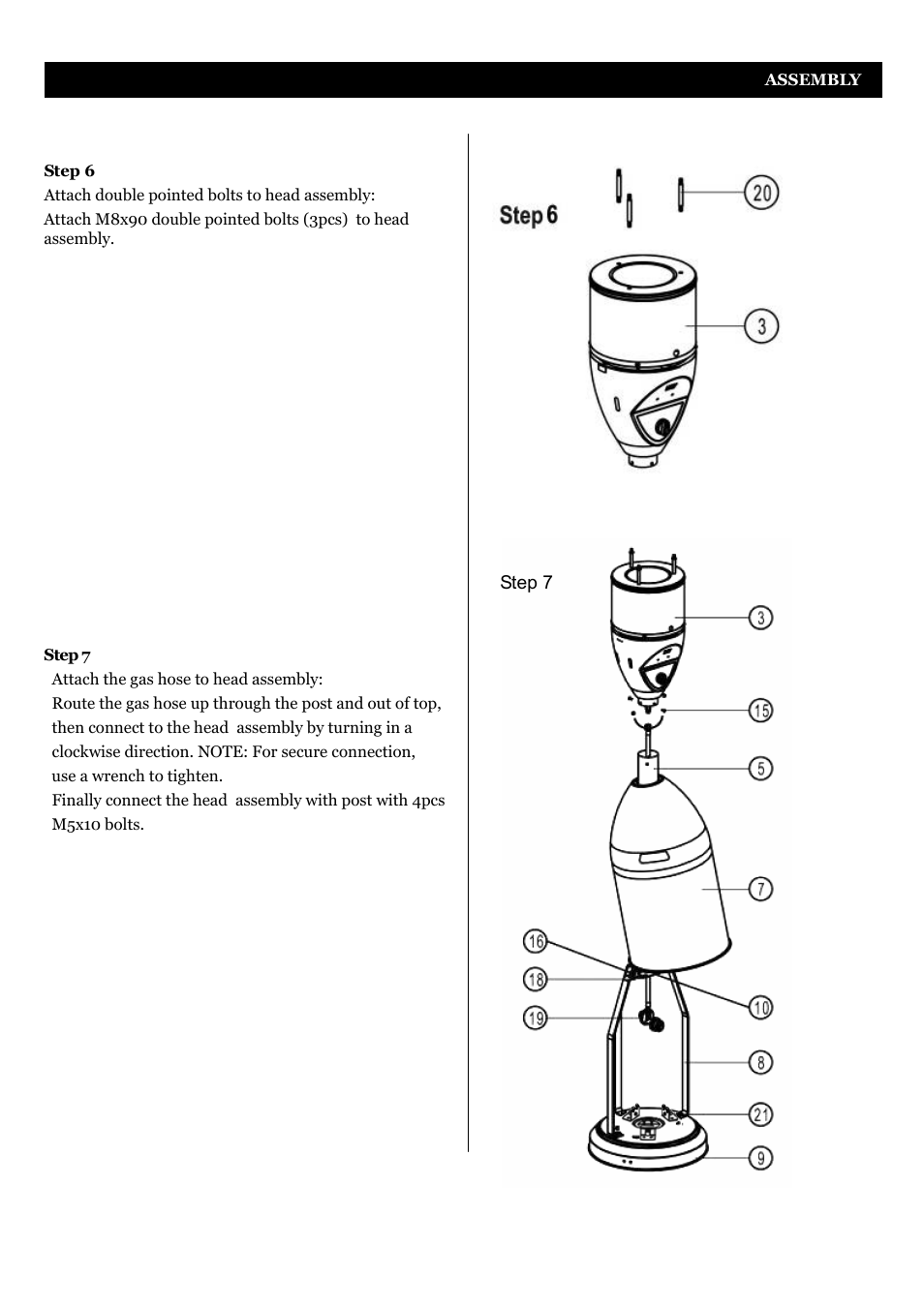 Bullet manual en 470008.ai.pdf | Fire Sense Deluxe Patio Heater PH03-SS User Manual | Page 9 / 20