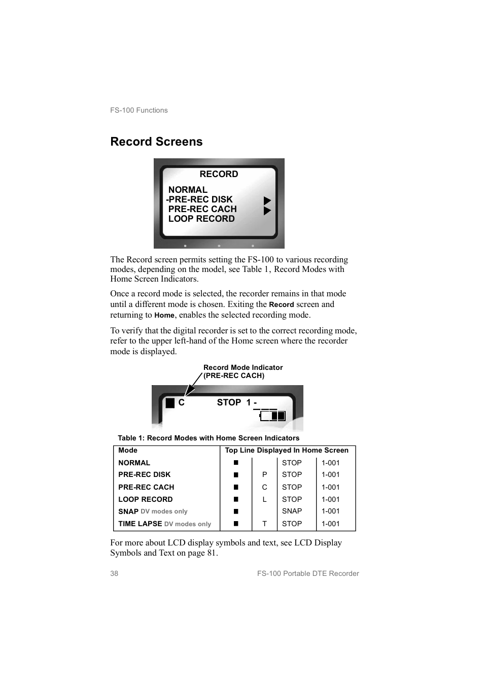 Record screens | FOCUS Enhancements MANL102306 User Manual | Page 56 / 120