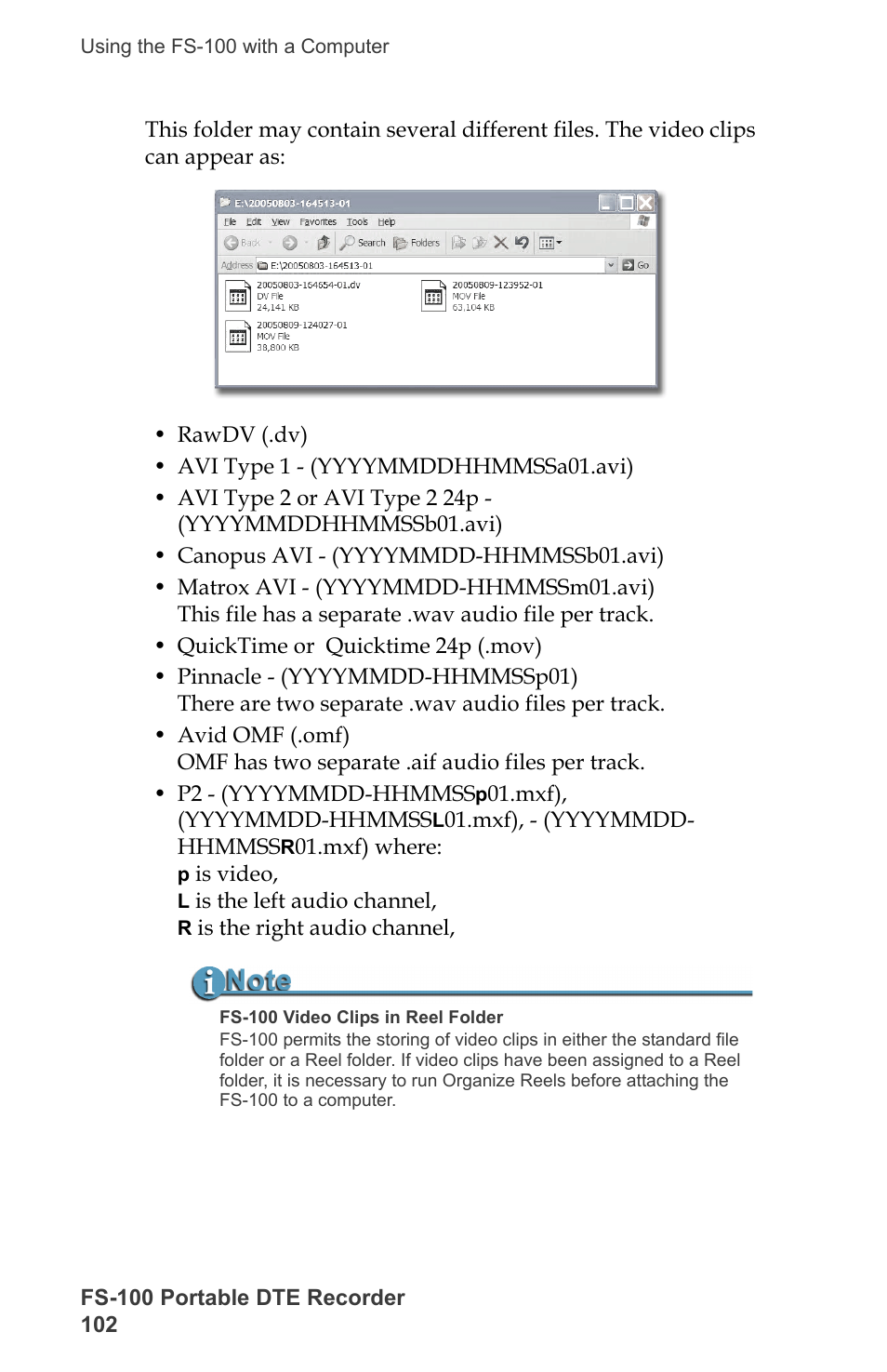 FOCUS Enhancements DVCPRO/DV User Manual | Page 120 / 162