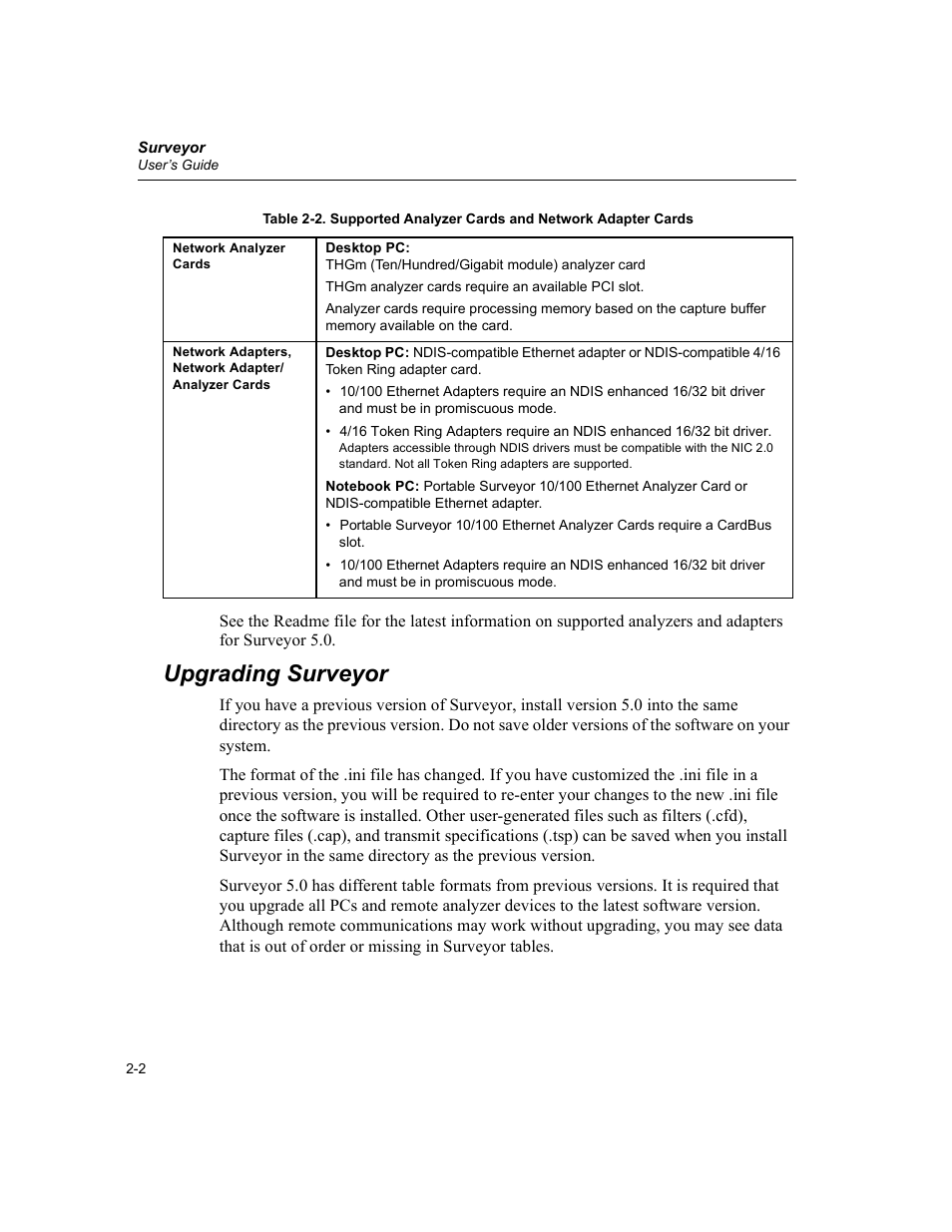 Upgrading surveyor, Upgrading surveyor -2 | Finisar Surveyor User Manual | Page 32 / 454