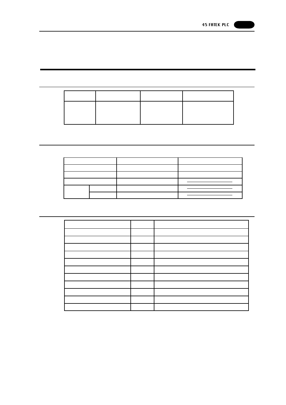 45 fatek automation plc, Fatek plc -121, Fatek automation plc | Facon fb series), Available plc communication setting | Fujitronic Programmable Operation Display UG520H-x User Manual | Page 190 / 275