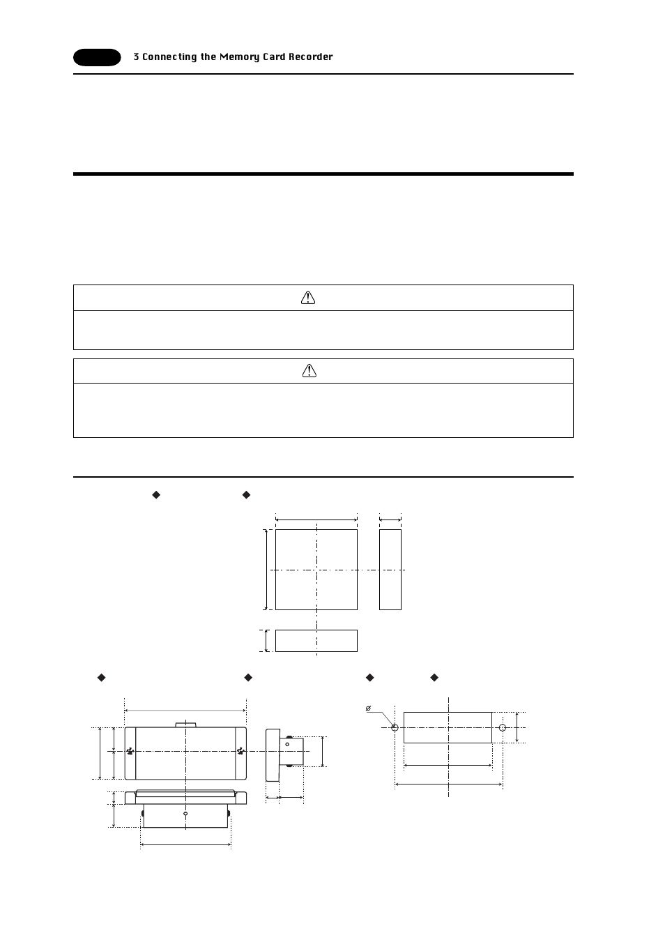 3 connecting the memory card recorder, Connecting the memory card recorder -6, External dimensions | Fujitronic Programmable Operation Display UG520H-x User Manual | Page 220 / 275