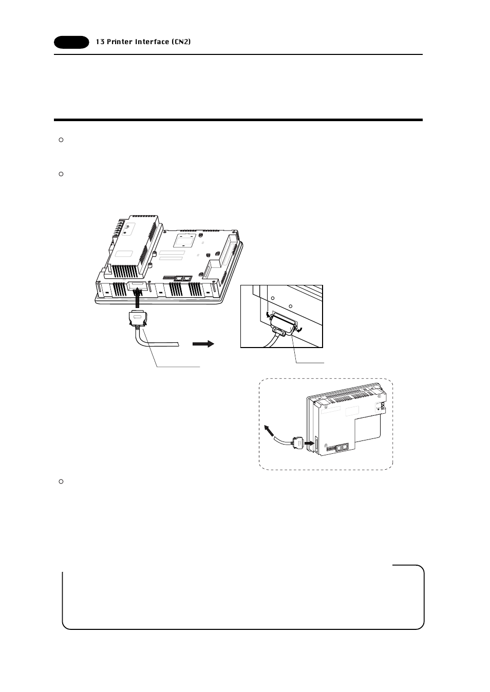 13 printer interface (cn2), Printer interface (cn2) -32, Printer interface (cn2) | Fujitronic Programmable Operation Display UG520H-x User Manual | Page 41 / 275