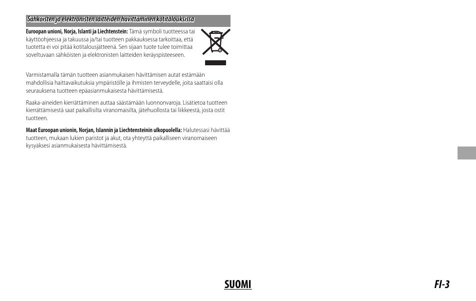 Fi-3 suomi | FujiFilm FUJINON LENS XF18MMF2 R User Manual | Page 59 / 112