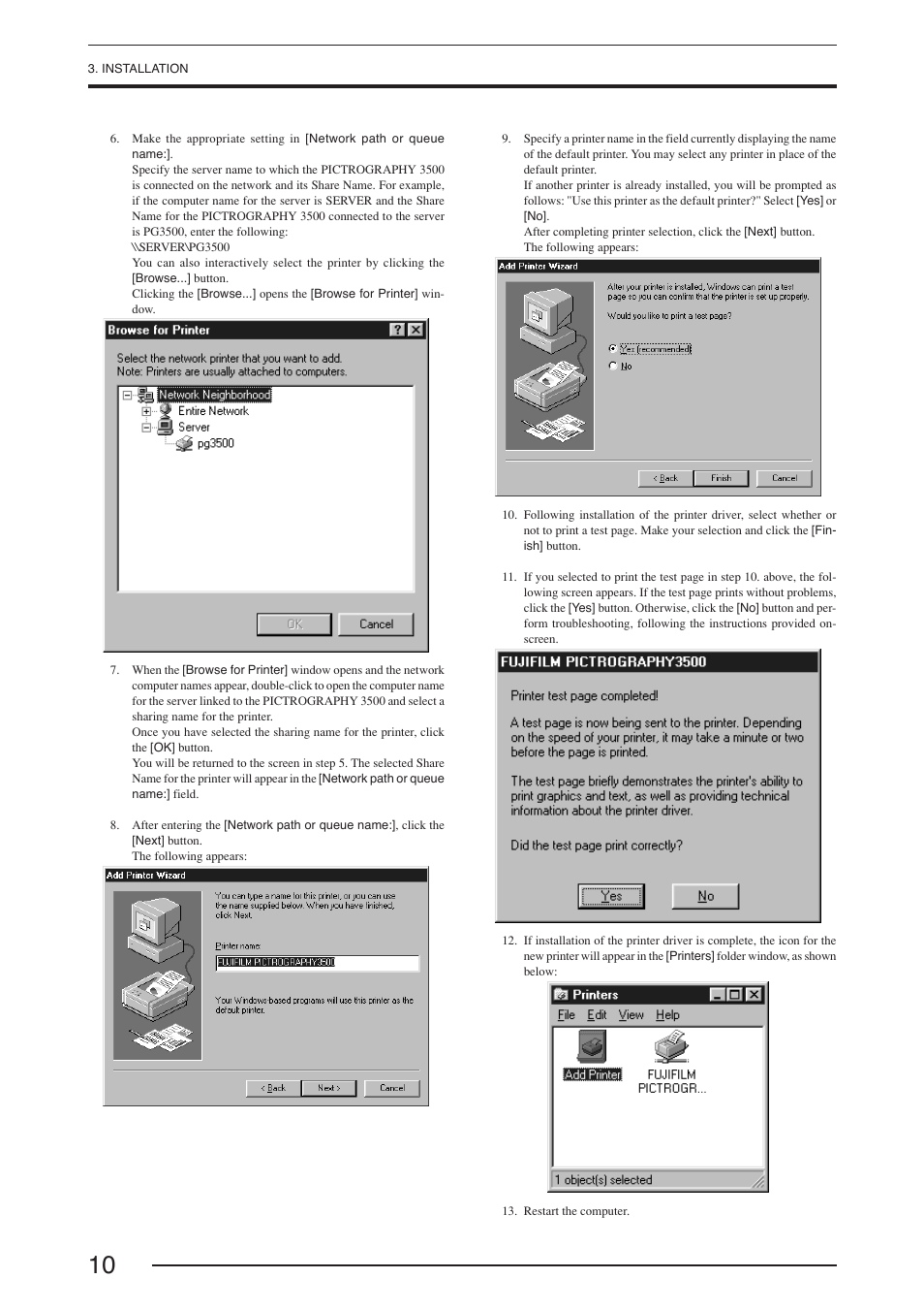 FujiFilm PICTOGRAPHY 3500 User Manual | Page 12 / 63