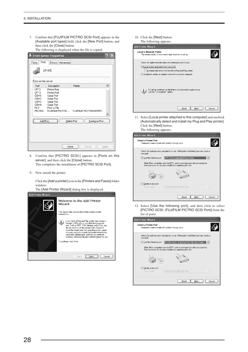 FujiFilm PICTOGRAPHY 3500 User Manual | Page 30 / 63