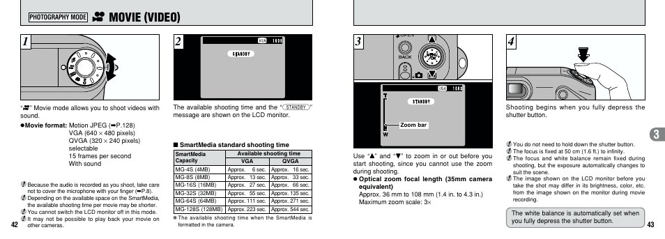 T movie (video) | FujiFilm F601 User Manual | Page 22 / 69