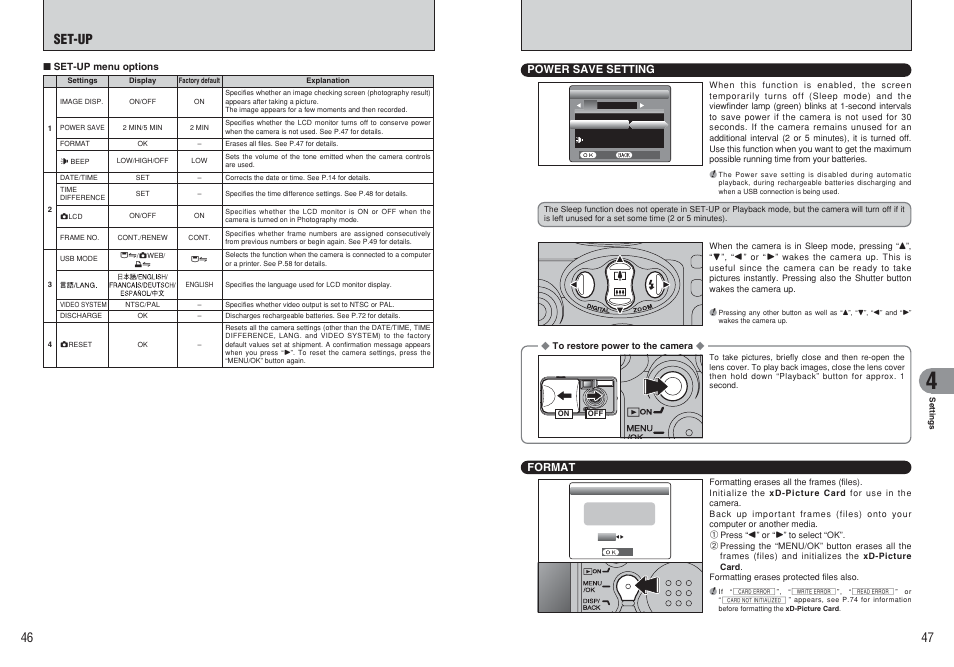 Set-up | FujiFilm FinePix A120 User Manual | Page 24 / 43