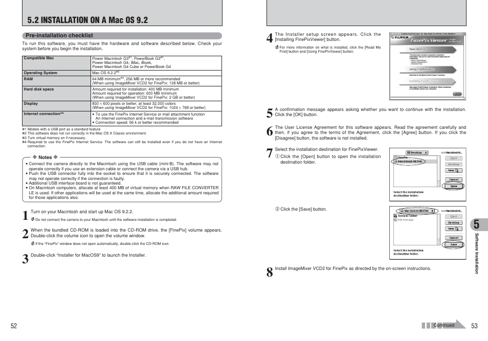 2 installation on a mac os 9.2 | FujiFilm FinePix A120 User Manual | Page 27 / 43