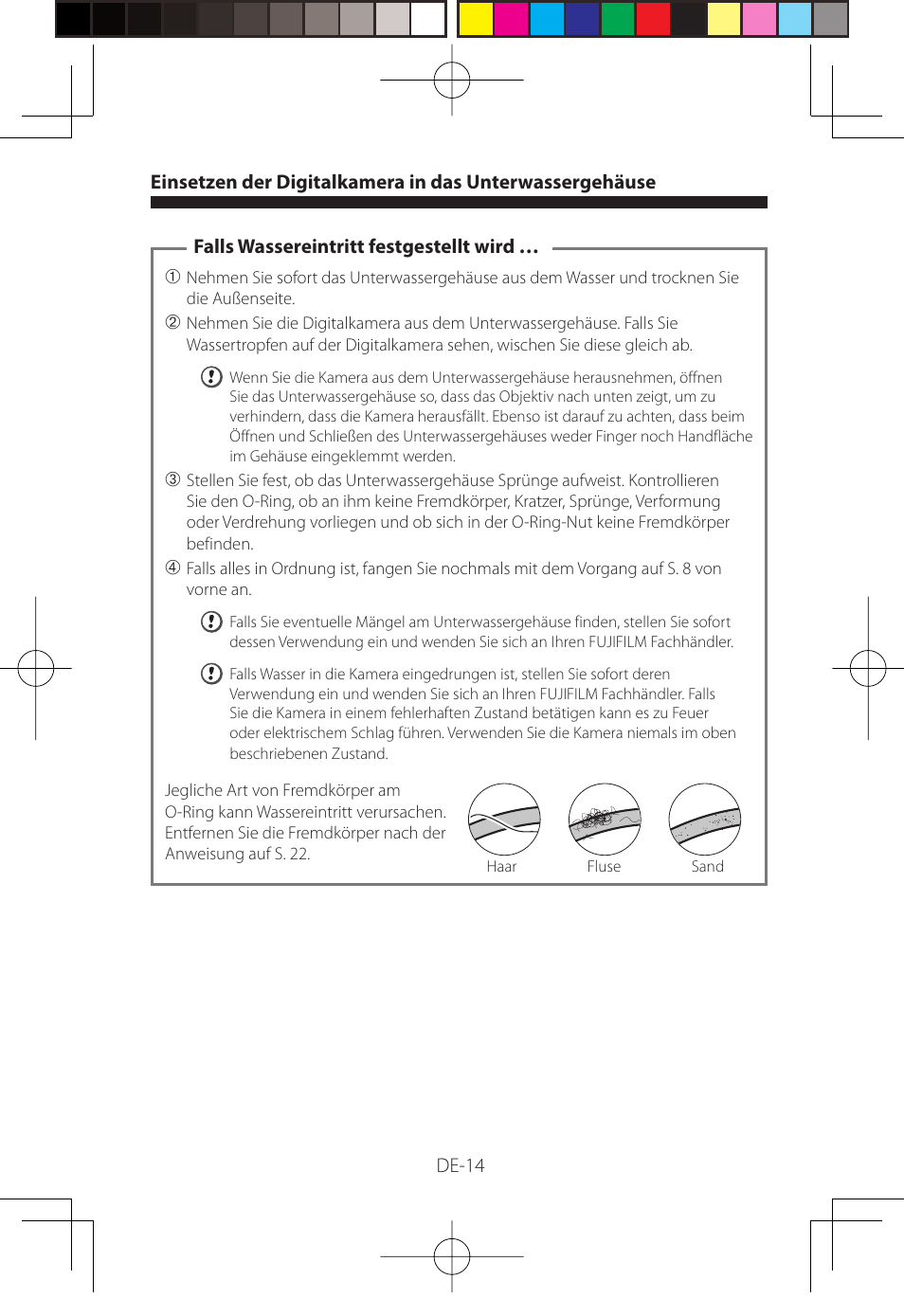 FujiFilm WP-FXF500 User Manual | Page 98 / 140