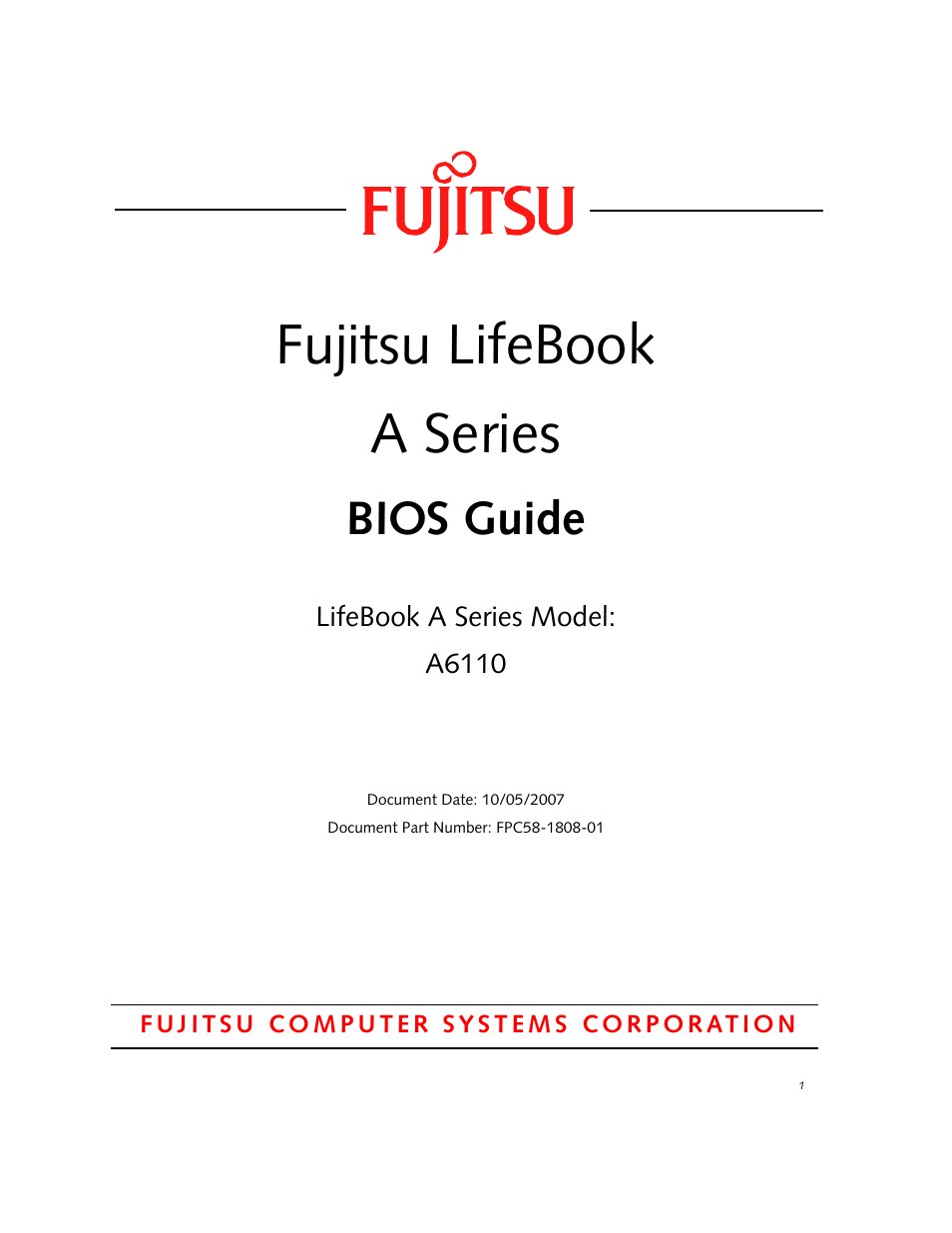 FUJITSU A6110 User Manual | 25 pages