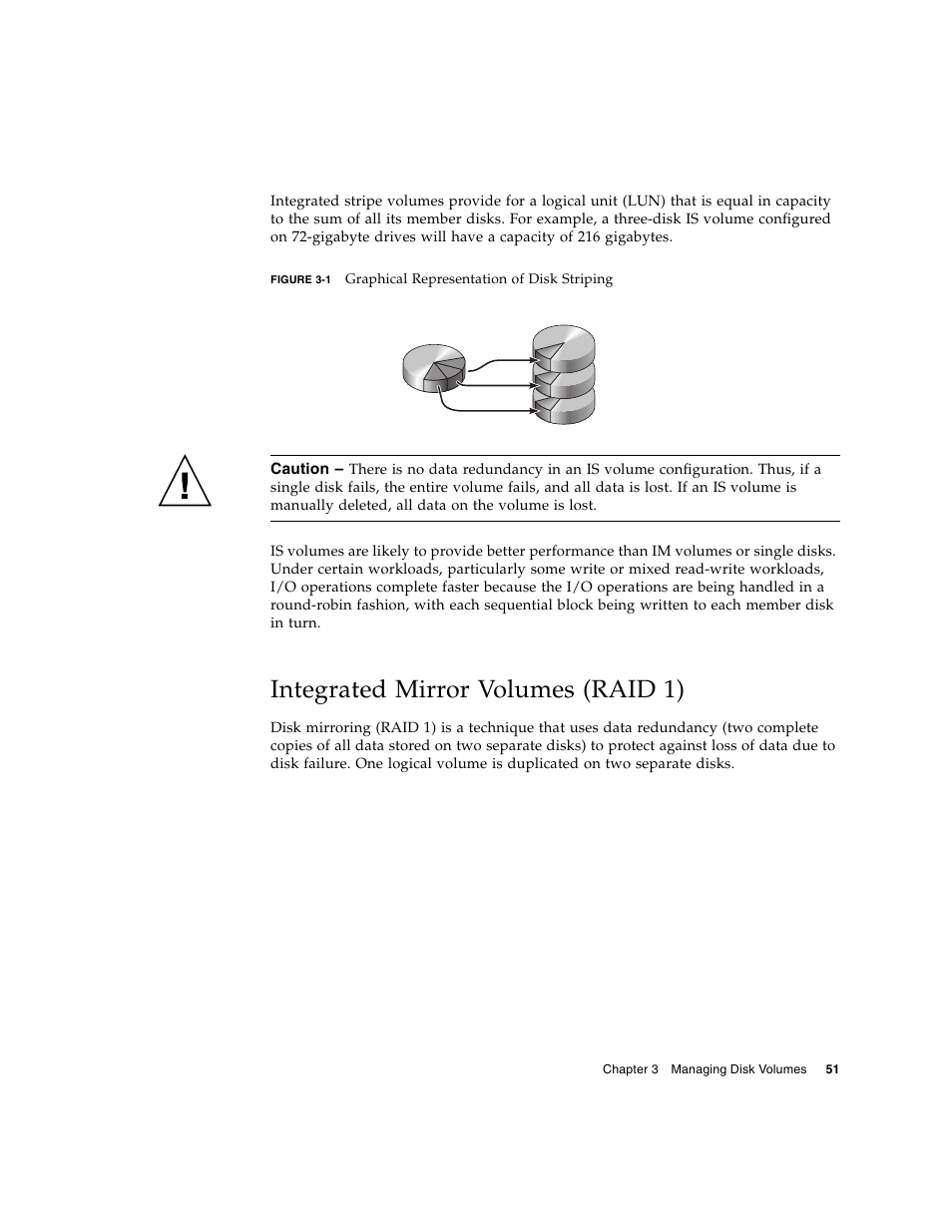 Integrated mirror volumes (raid 1), Figure 3-1 | FUJITSU T5140 User Manual | Page 73 / 102