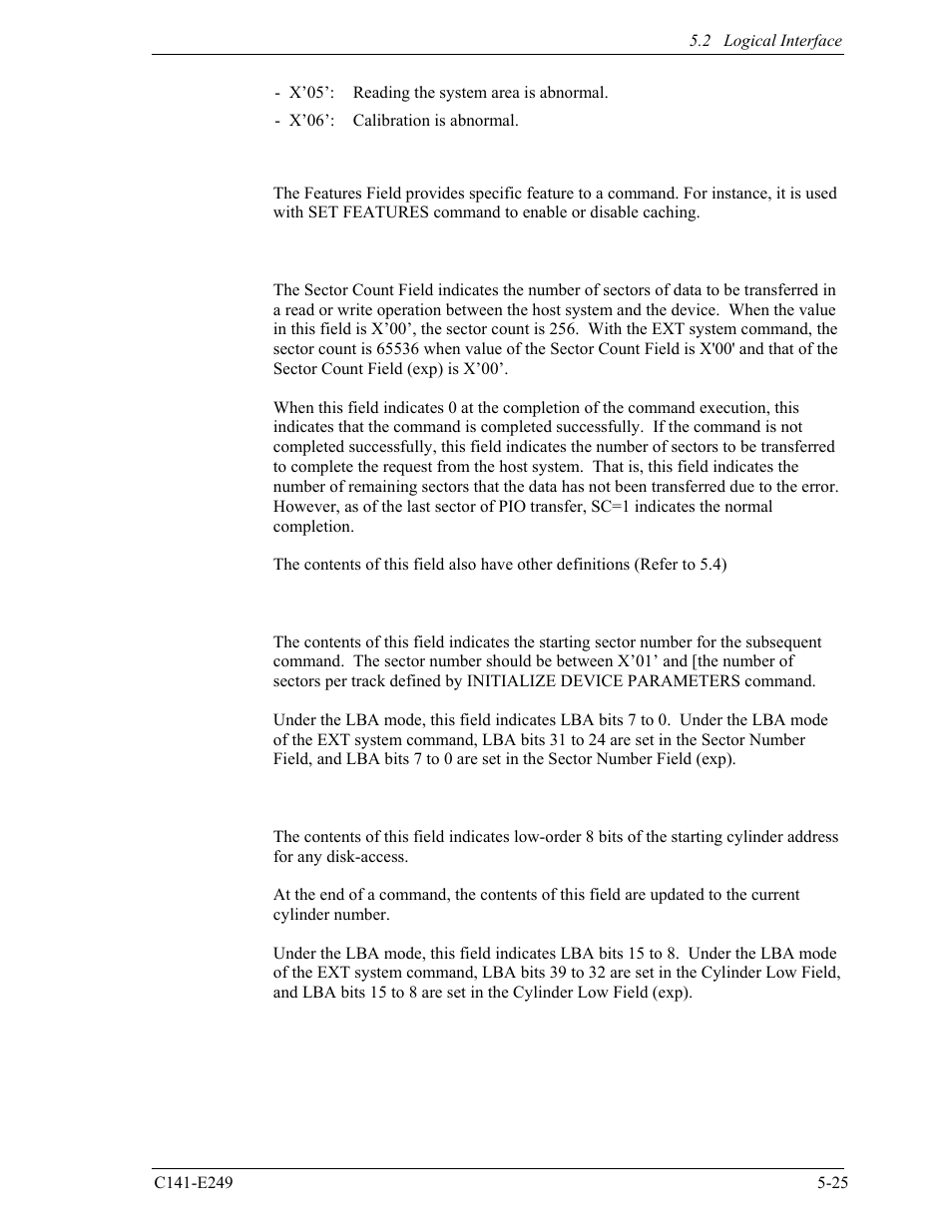 FUJITSU MHW2120BS User Manual | Page 99 / 296