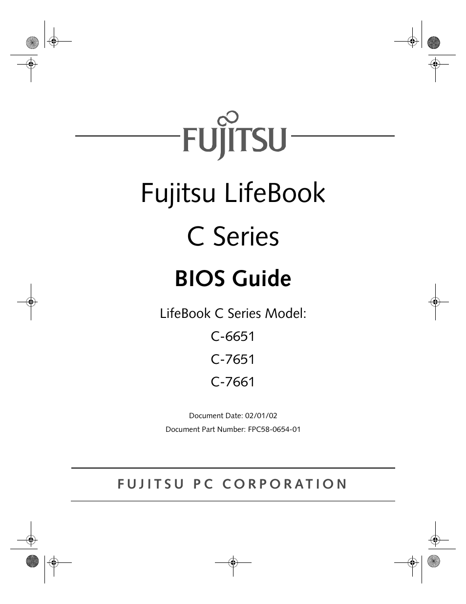 FUJITSU C-7661 User Manual | 36 pages