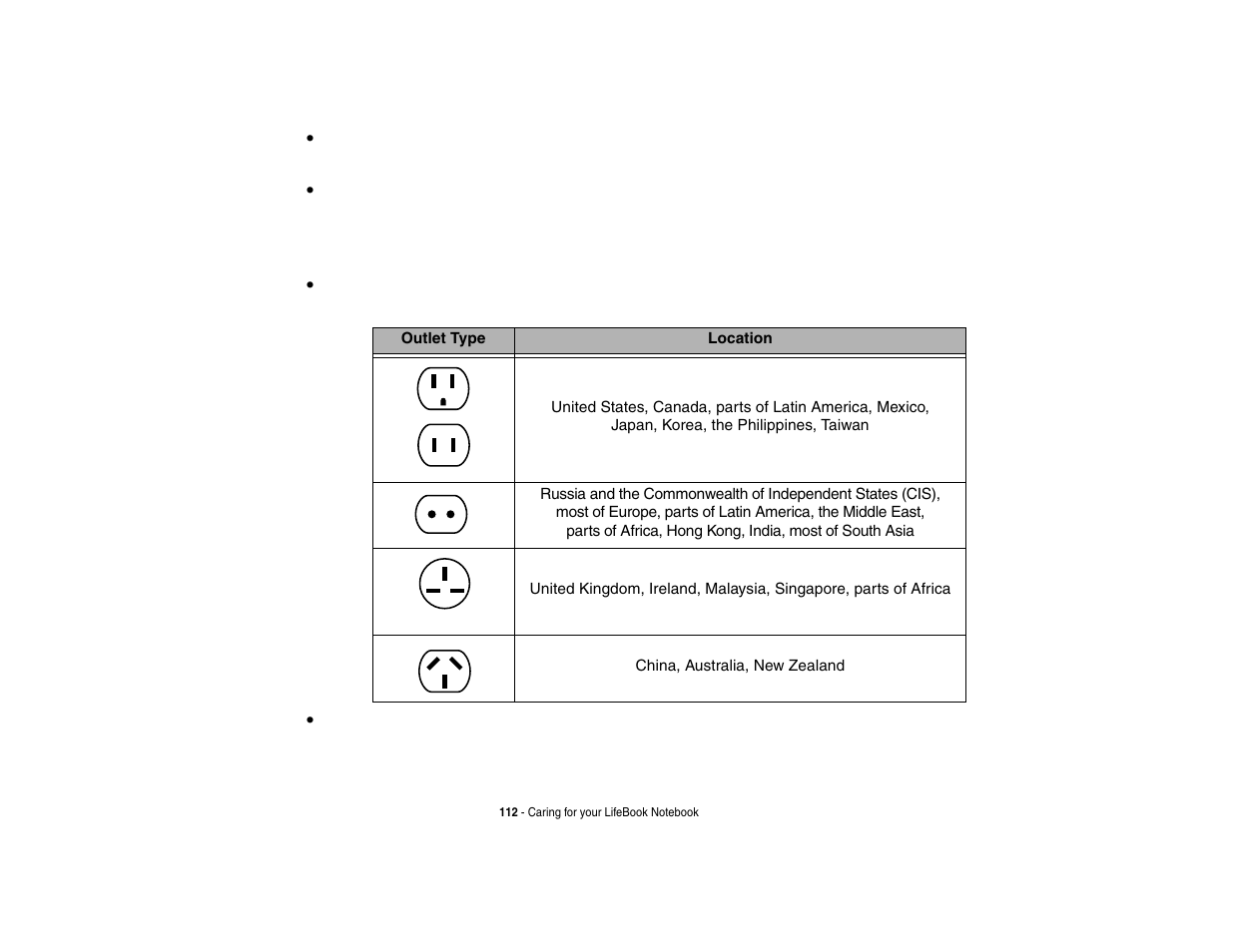 FUJITSU LIFEBOOK U810 User Manual | Page 112 / 176