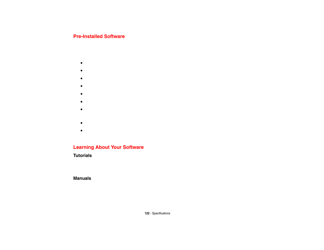 Pre-installed software, Learning about your software | FUJITSU LIFEBOOK U810 User Manual | Page 122 / 176