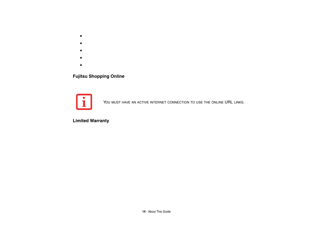 FUJITSU LIFEBOOK U810 User Manual | Page 14 / 176