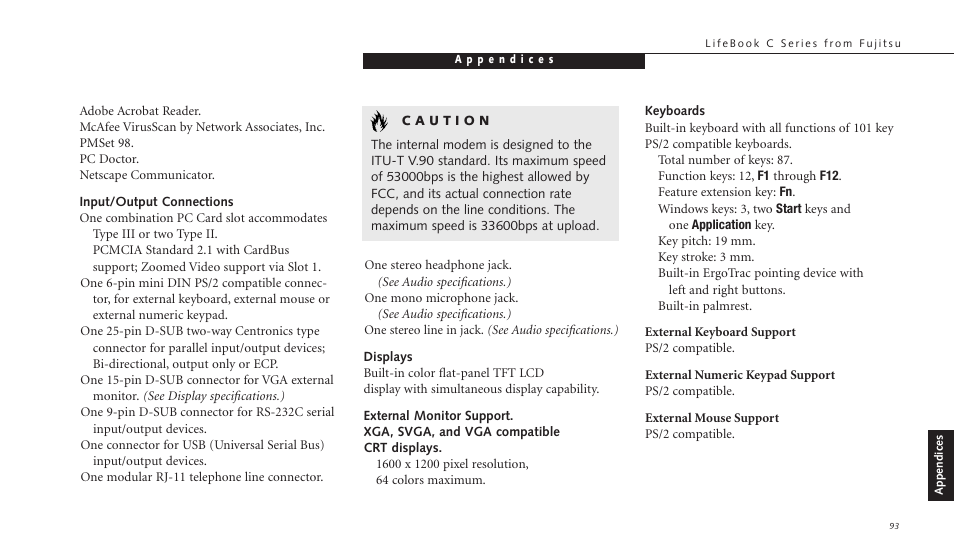 FUJITSU C-4120 User Manual | Page 107 / 120