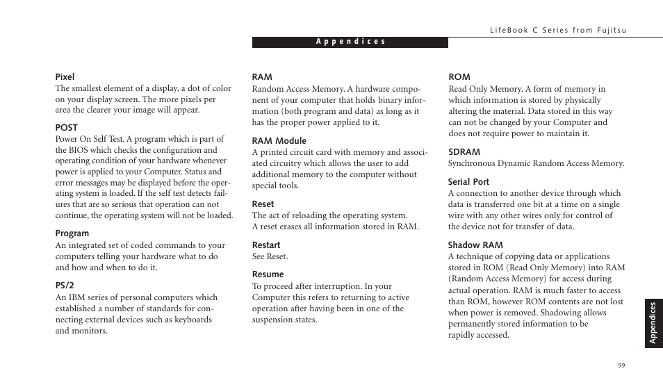 FUJITSU C-4120 User Manual | Page 113 / 120