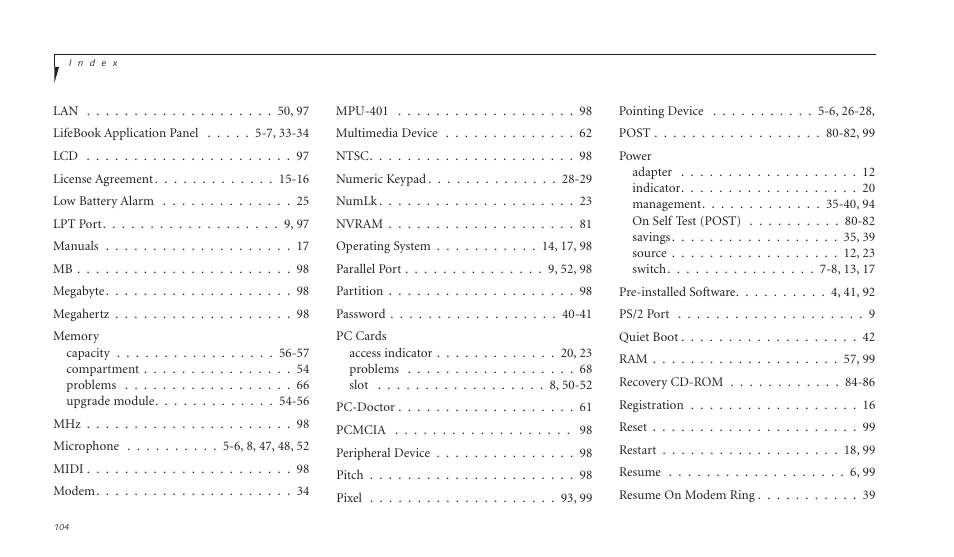 FUJITSU C-4120 User Manual | Page 118 / 120