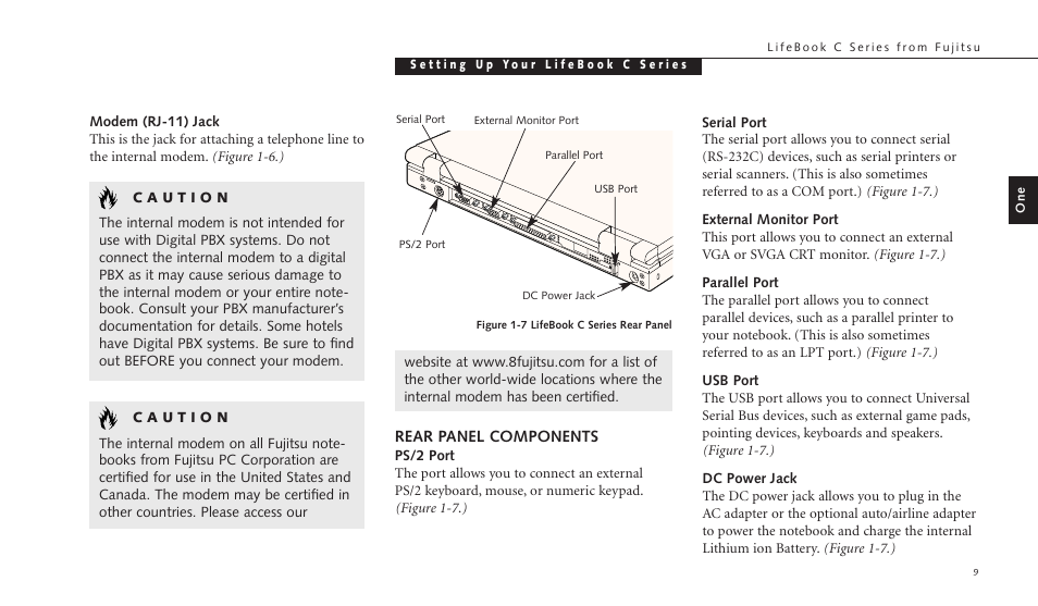 Rear panel components | FUJITSU C-4120 User Manual | Page 23 / 120