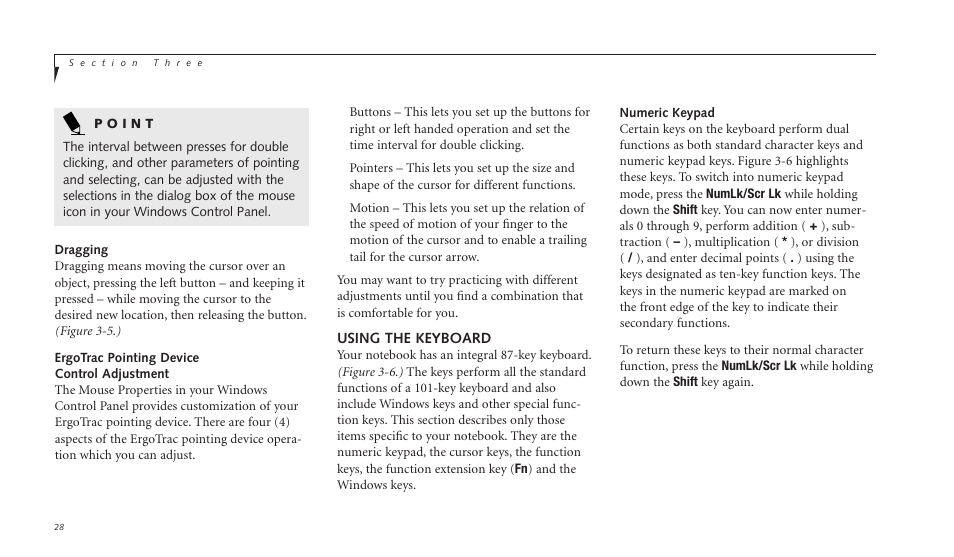 Using the keyboard | FUJITSU C-4120 User Manual | Page 42 / 120