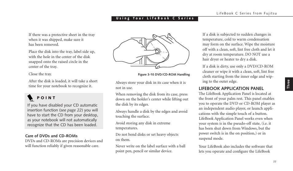 Lifebook application panel | FUJITSU C-4120 User Manual | Page 47 / 120