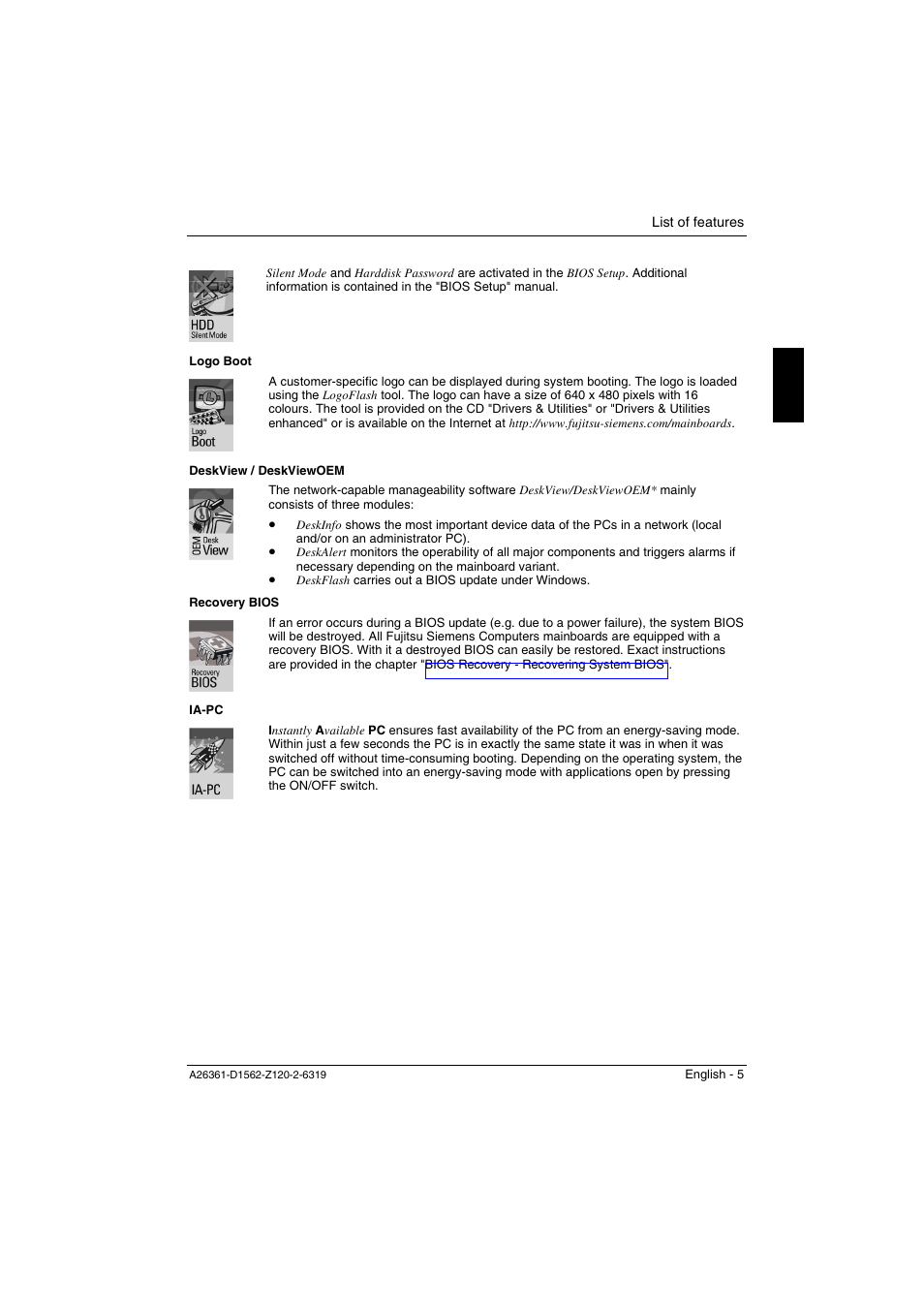 FUJITSU Mainboard D1562 User Manual | Page 15 / 45