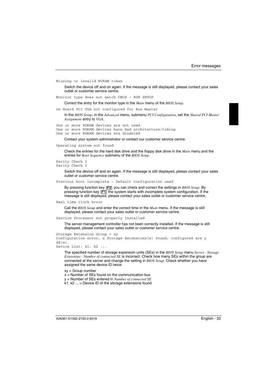 FUJITSU Mainboard D1562 User Manual | Page 43 / 45