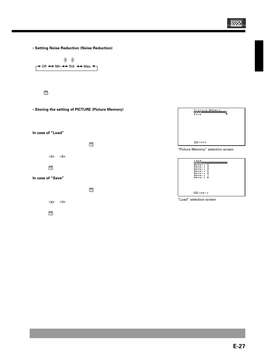 E-27, English | FUJITSU P42VHA20W User Manual | Page 27 / 45