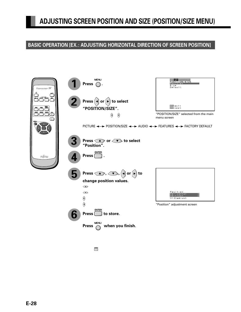 FUJITSU P42VHA20W User Manual | Page 28 / 45