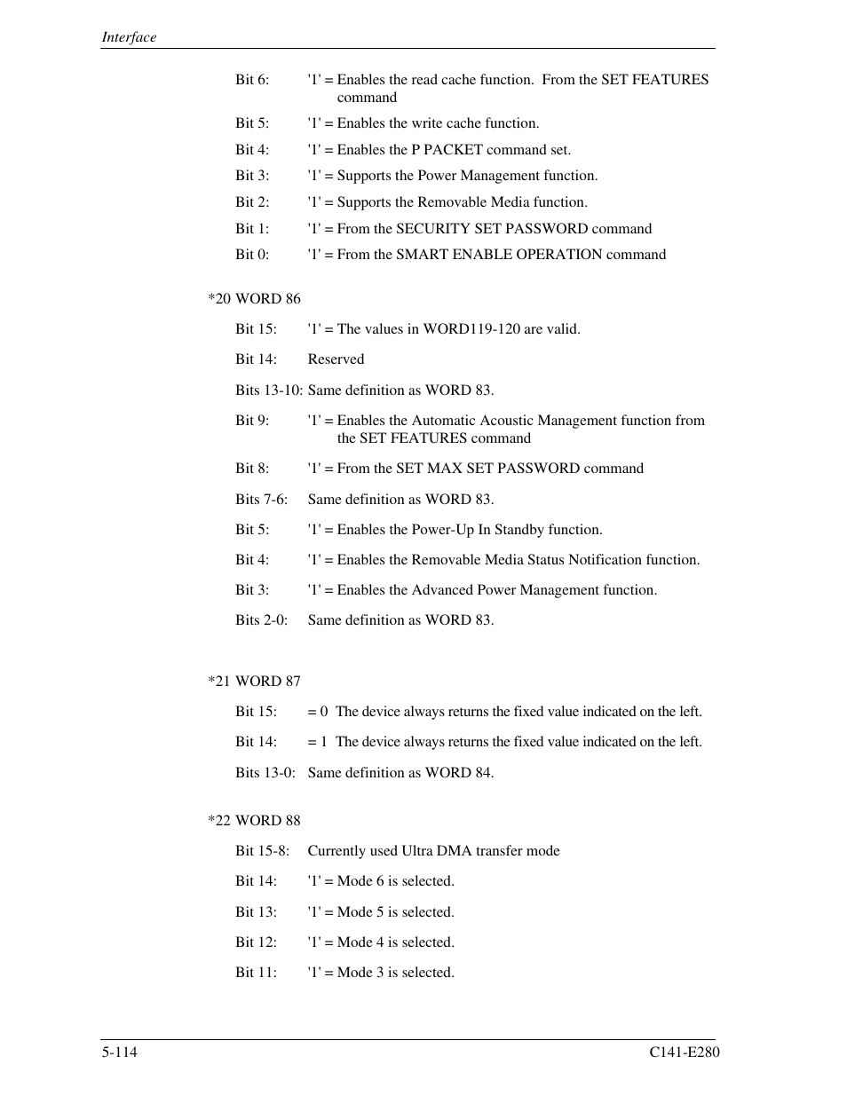 FUJITSU MHZ2250BJ User Manual | Page 188 / 320