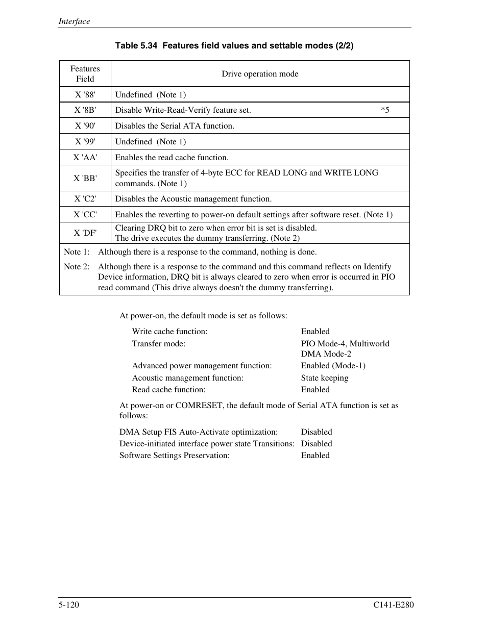FUJITSU MHZ2250BJ User Manual | Page 194 / 320