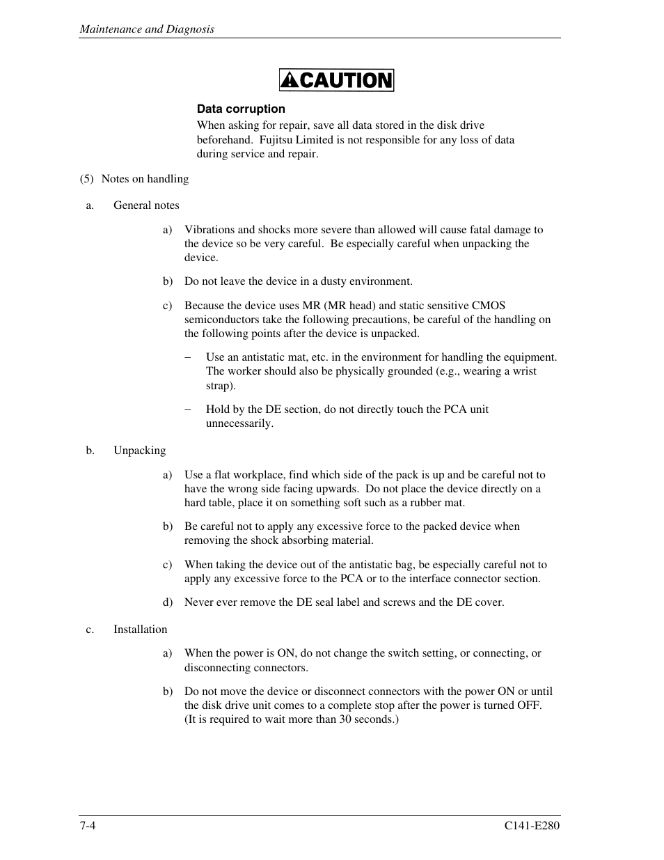 FUJITSU MHZ2250BJ User Manual | Page 288 / 320