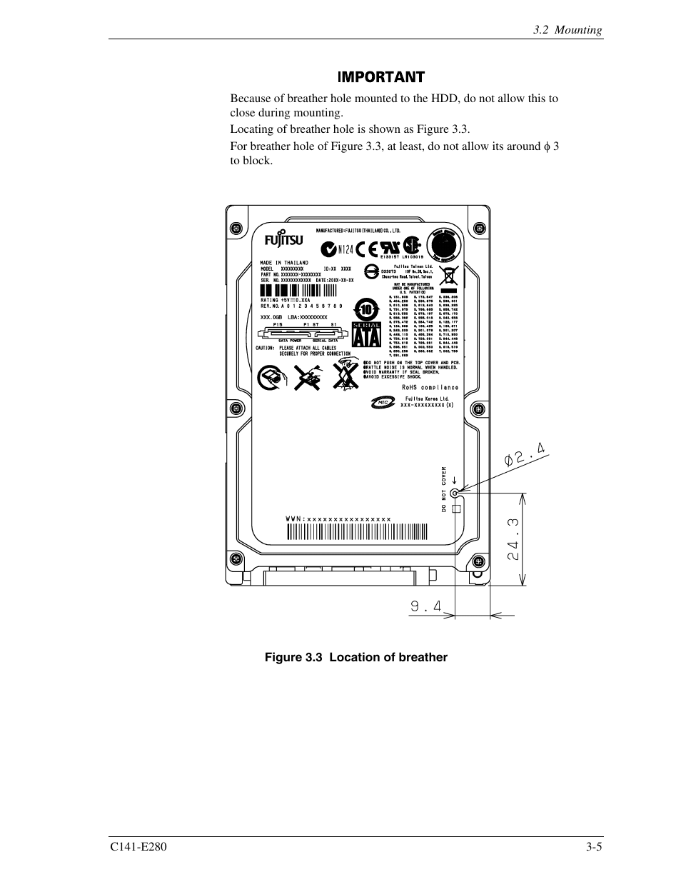 FUJITSU MHZ2250BJ User Manual | Page 49 / 320