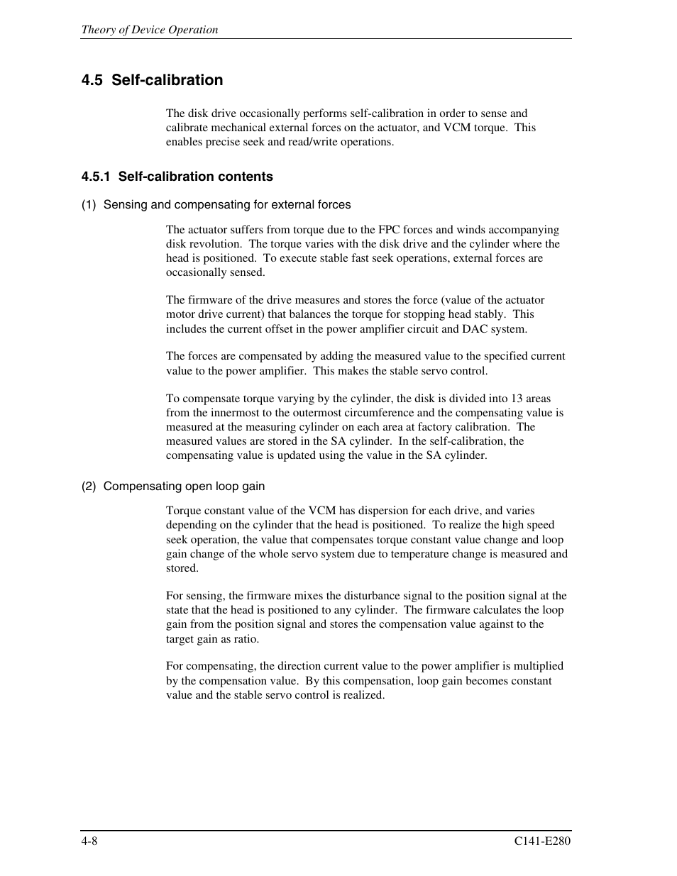 5 self-calibration, 1 self-calibration contents | FUJITSU MHZ2250BJ User Manual | Page 64 / 320