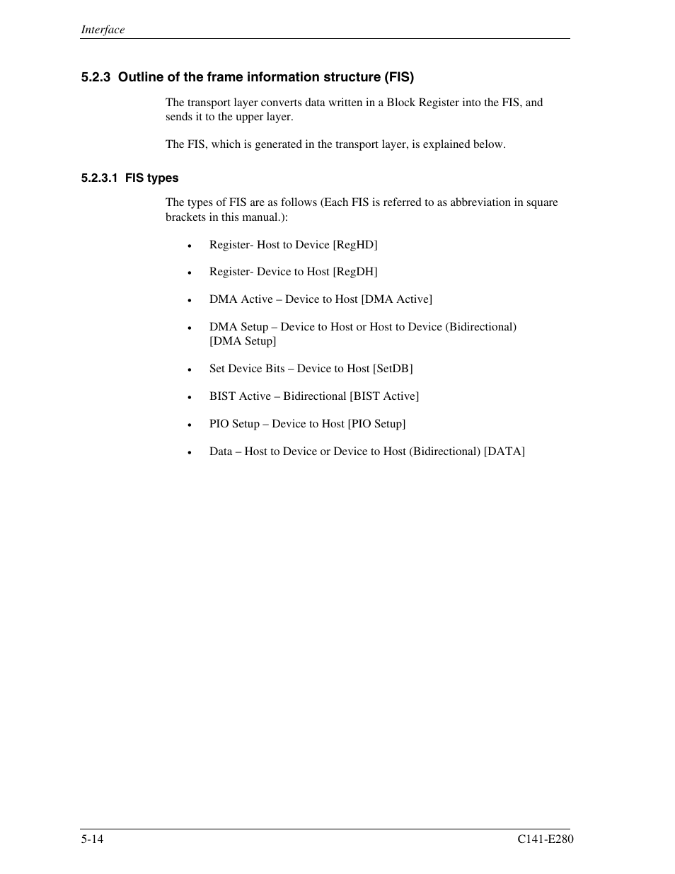 3 outline of the frame information structure (fis) | FUJITSU MHZ2250BJ User Manual | Page 88 / 320