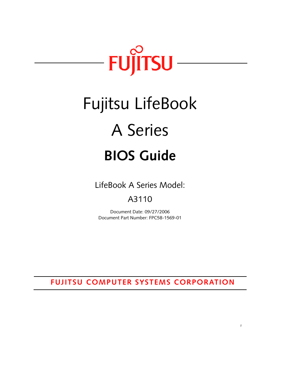 FUJITSU A3110 User Manual | 31 pages