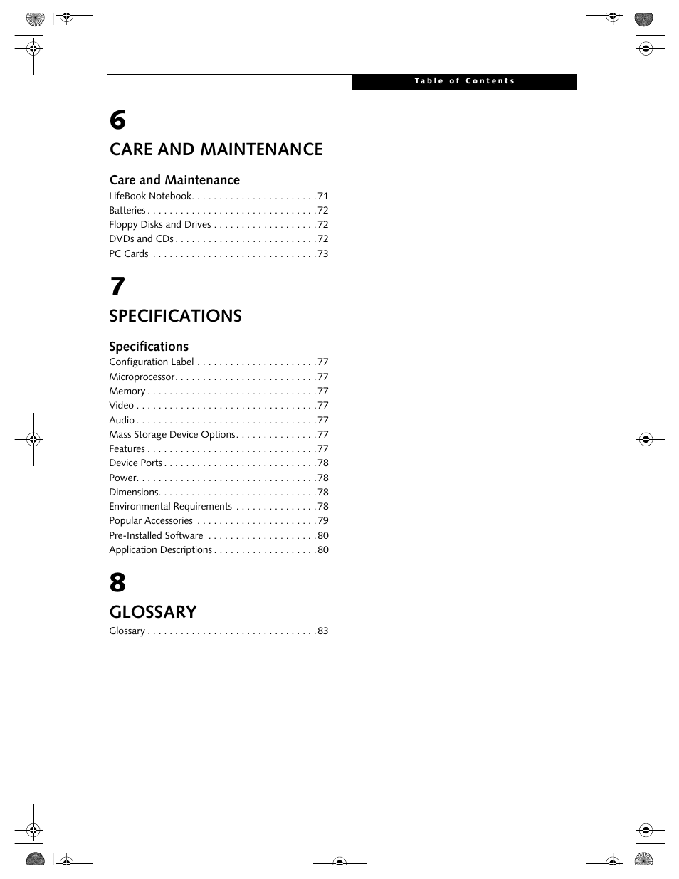 FUJITSU E-6664 User Manual | Page 7 / 104