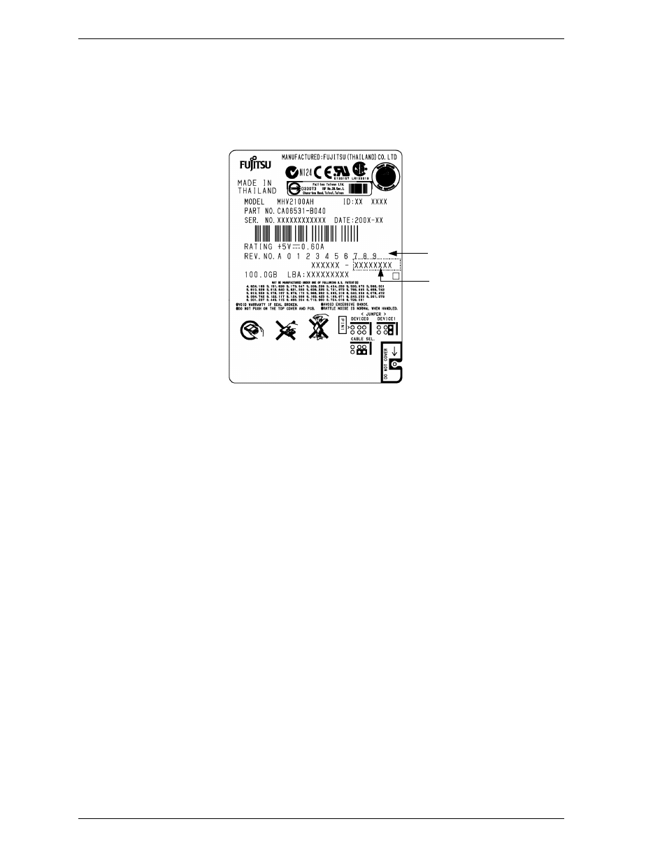 4 disk drive revision number | FUJITSU MHV2080AH User Manual | Page 20 / 40