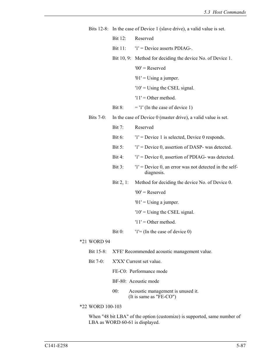 FUJITSU MHW2060AC User Manual | Page 163 / 278