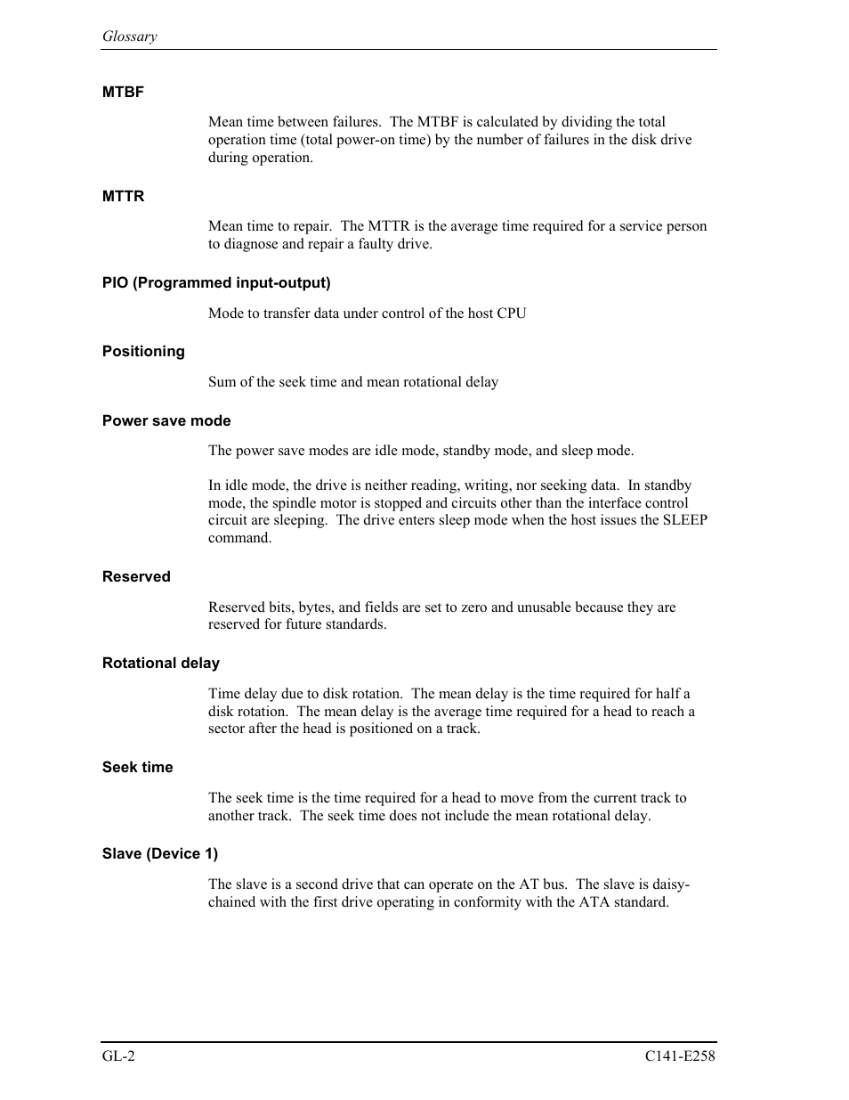 FUJITSU MHW2060AC User Manual | Page 262 / 278