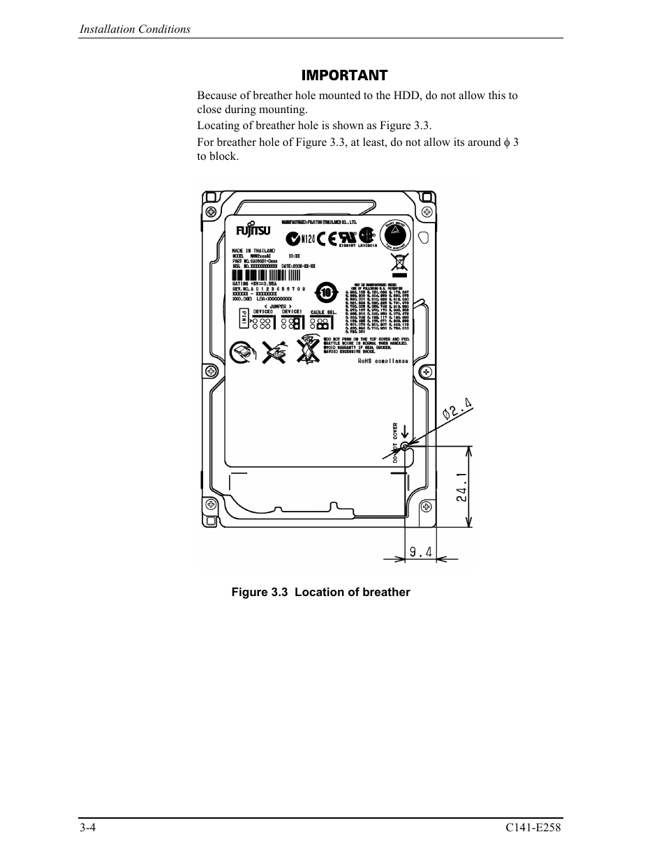 FUJITSU MHW2060AC User Manual | Page 46 / 278