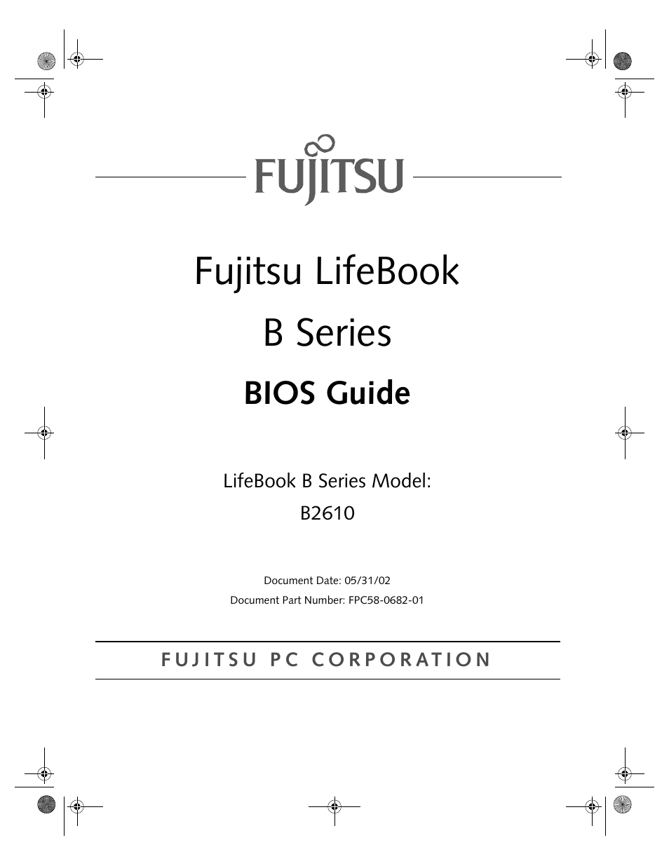 FUJITSU B2610 User Manual | 35 pages