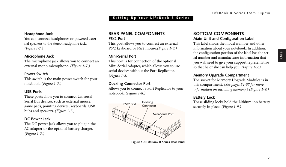 FUJITSU LIFEBOOK B142 User Manual | Page 18 / 112