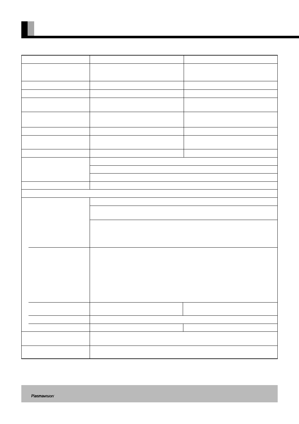 Specification, E-44 | FUJITSU PDS5004U User Manual | Page 47 / 50