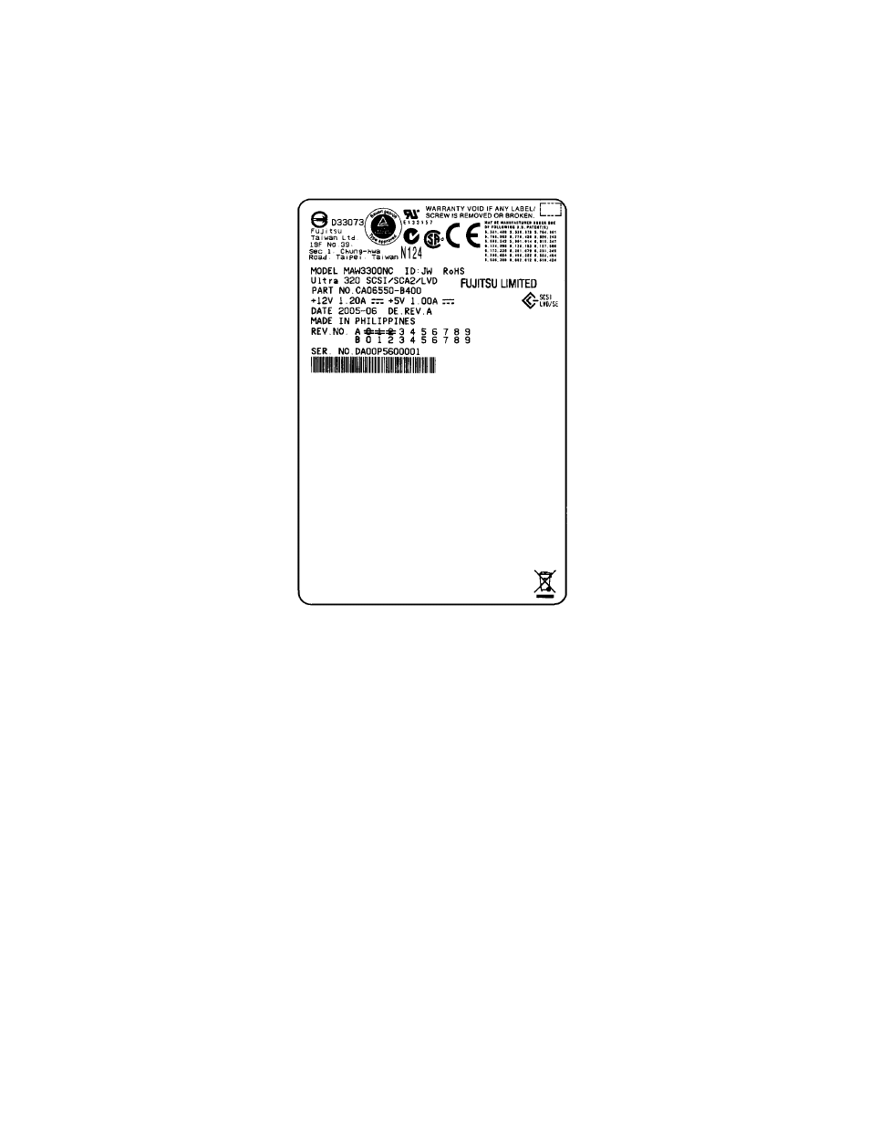4 revision numbers | FUJITSU MAW3073NC/NP User Manual | Page 104 / 130