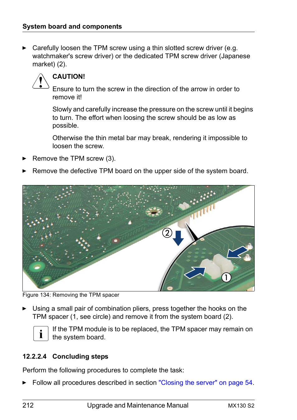 4 concluding steps, Concluding steps | FUJITSU PRIMERGY MX130 S2 User Manual | Page 212 / 256